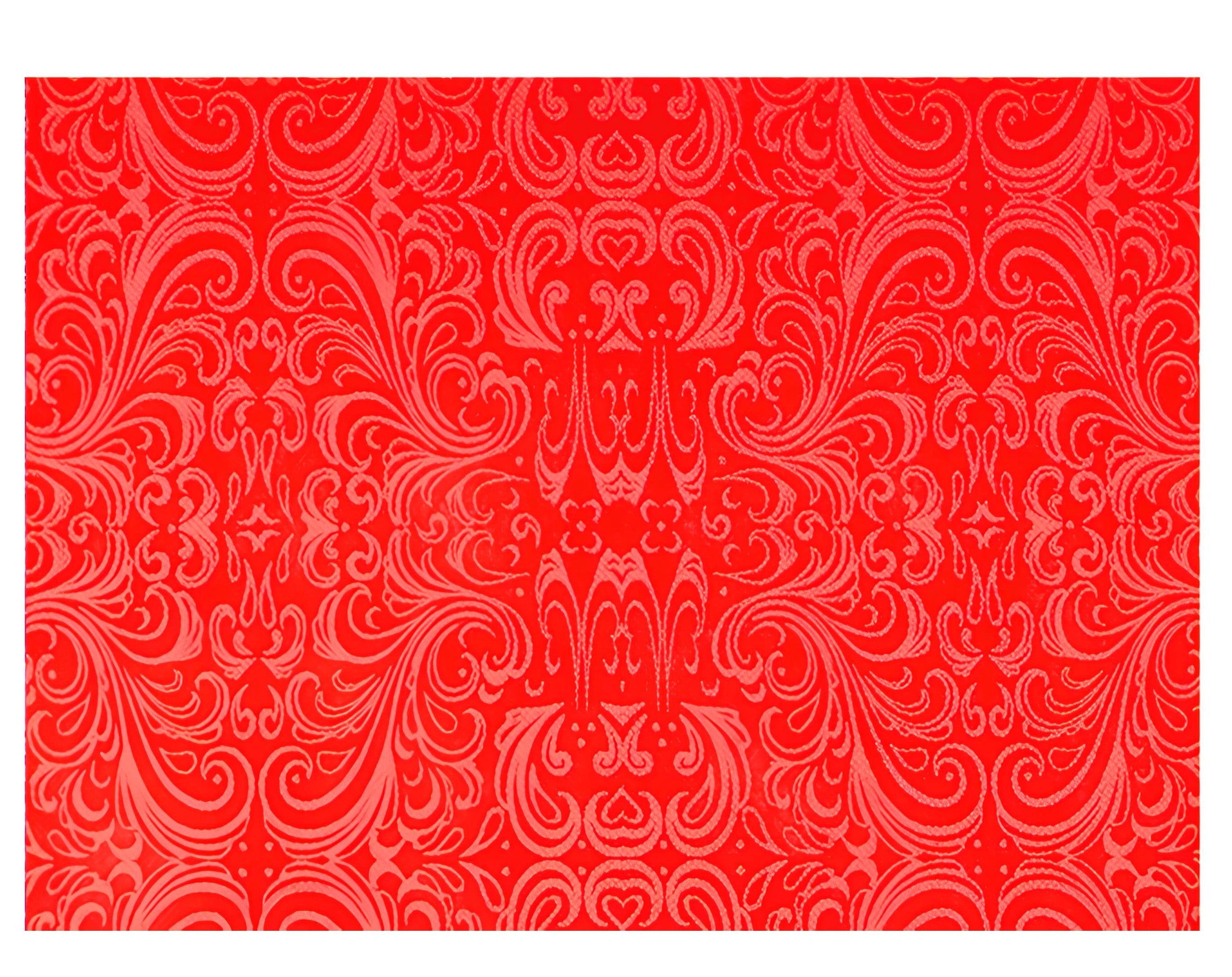TNT 100X100 QUADRATO TABRIZ ROSSO | Incarto PPL per uova di Pasqua al cioccolato DAGERAF
