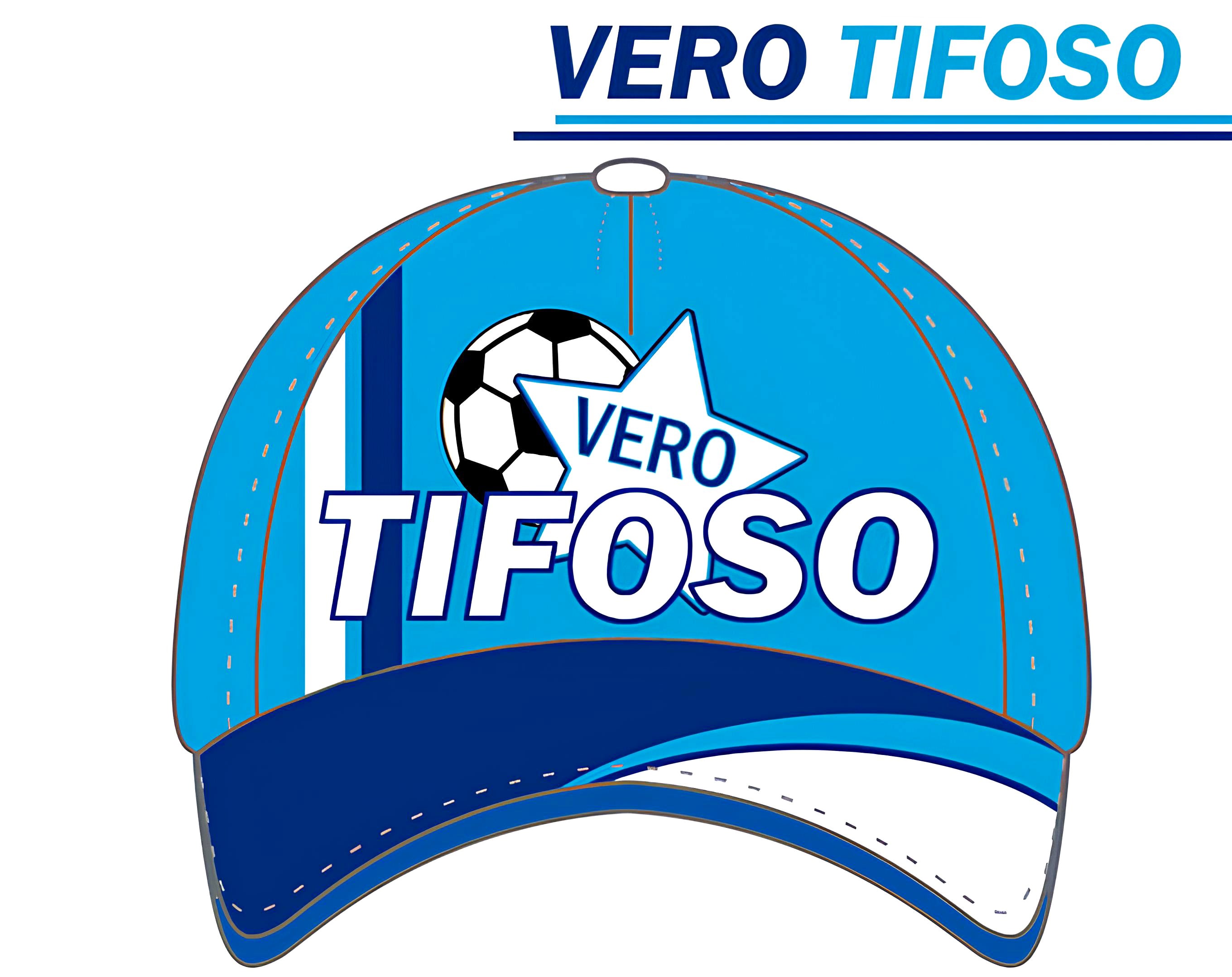 CAPPELLO VERO TIFOSO AZZURRO | Incarto PPL per uova di Pasqua al cioccolato DAGERAF