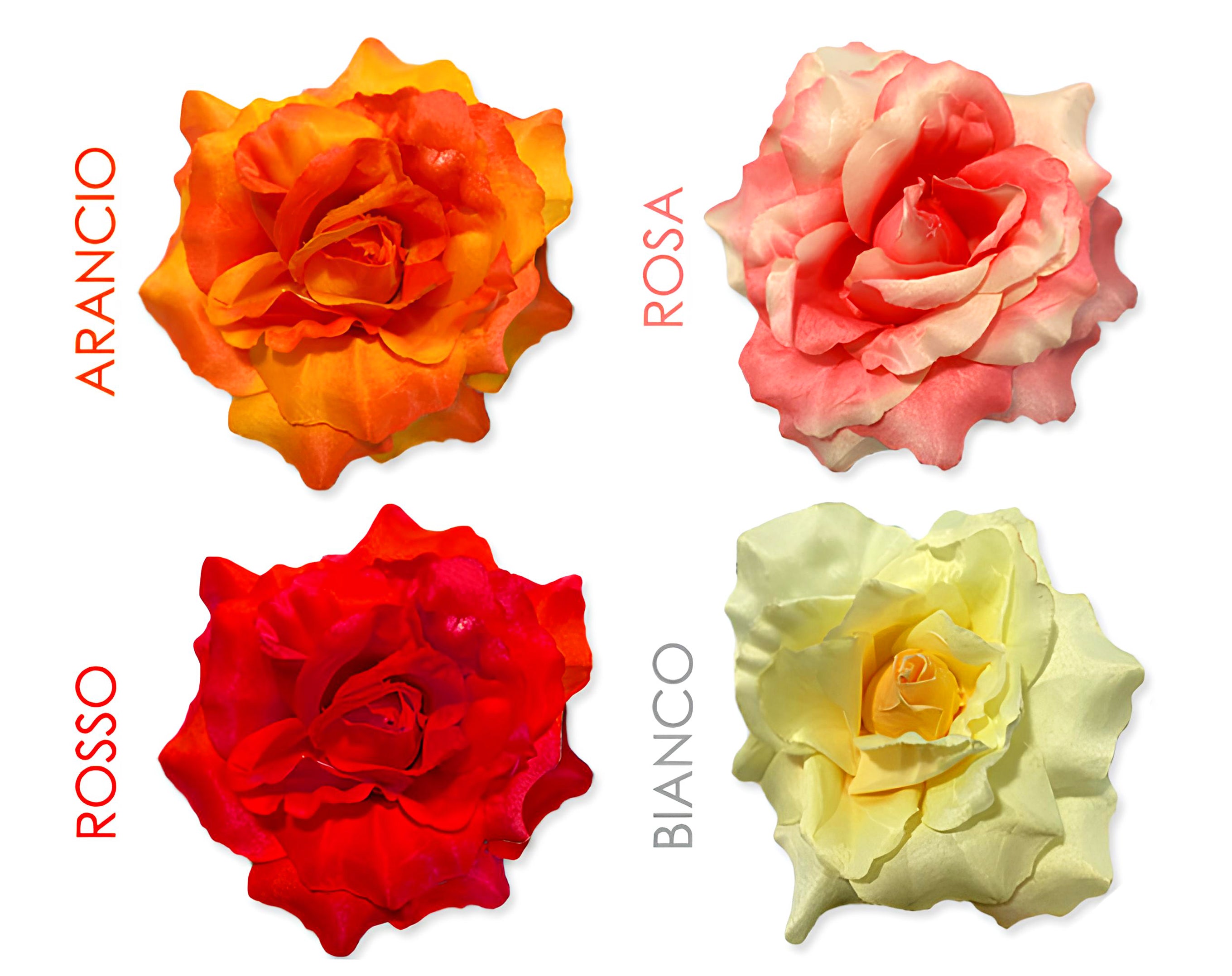 FIORE ROSA GRANDE CON CLIP | Incarto PPL per uova di Pasqua al cioccolato DAGERAF