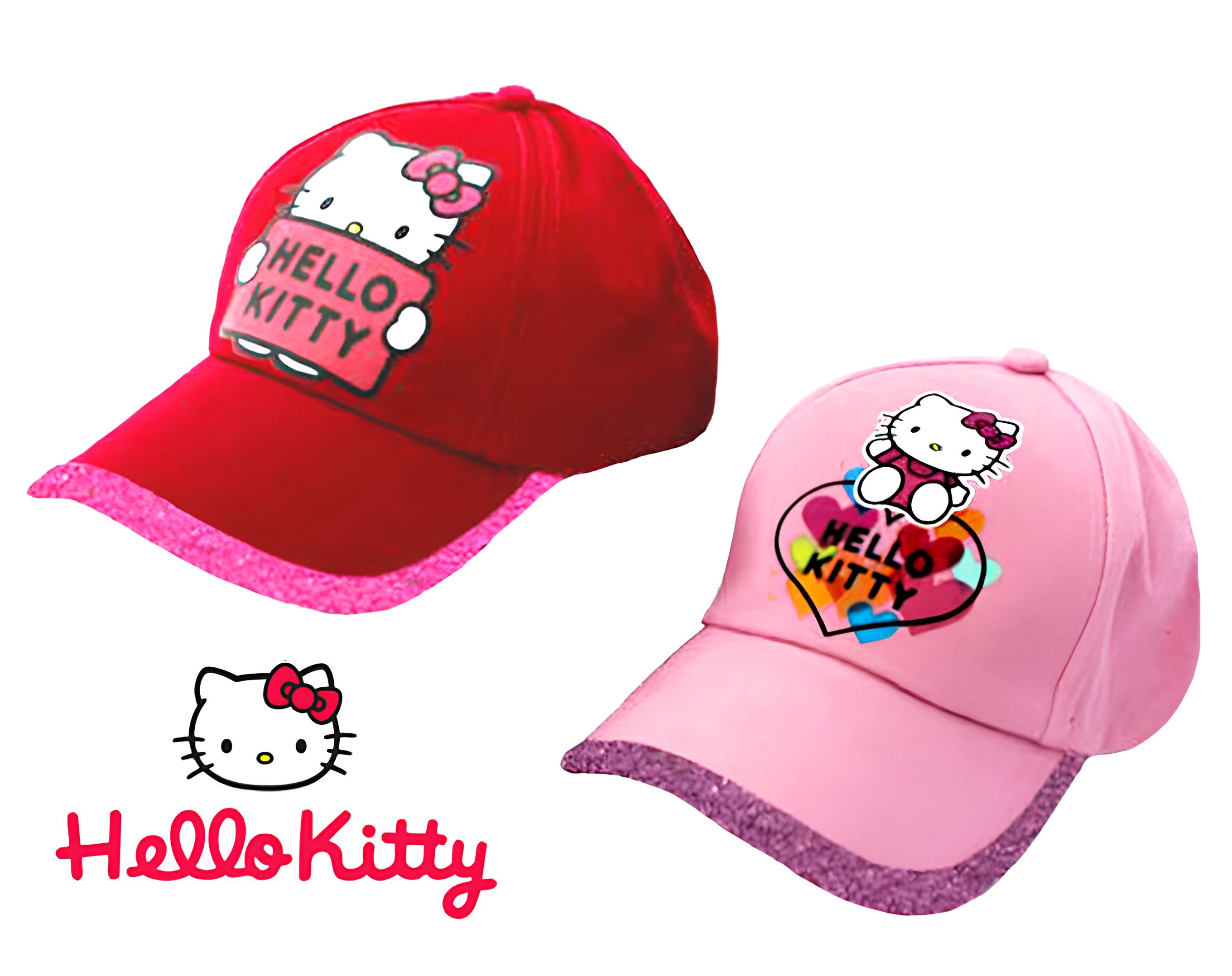 CAPPELLO CON GLITTER HELLO KITTY | Incarto PPL per uova di Pasqua al cioccolato DAGERAF
