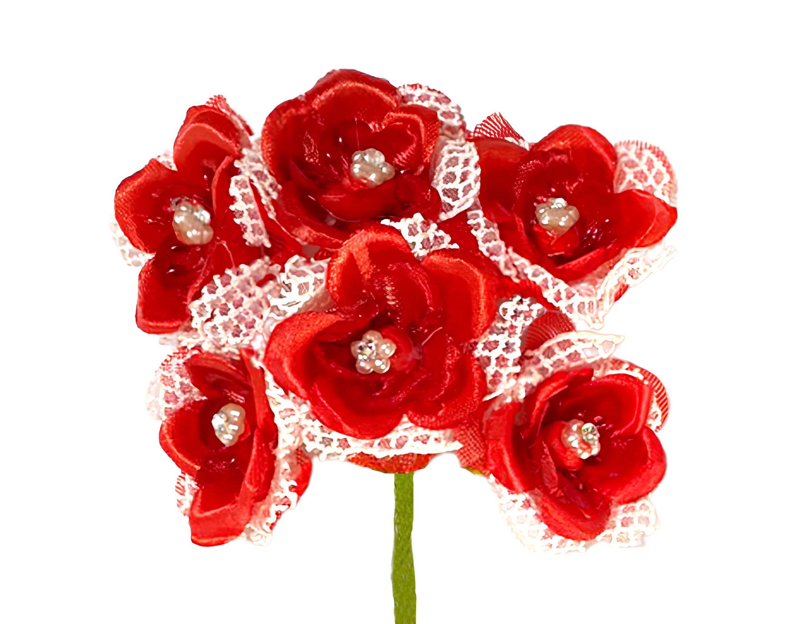 PICK 6 FIORI MERLETTO ROSSO | Incarto PPL per uova di Pasqua al cioccolato DAGERAF