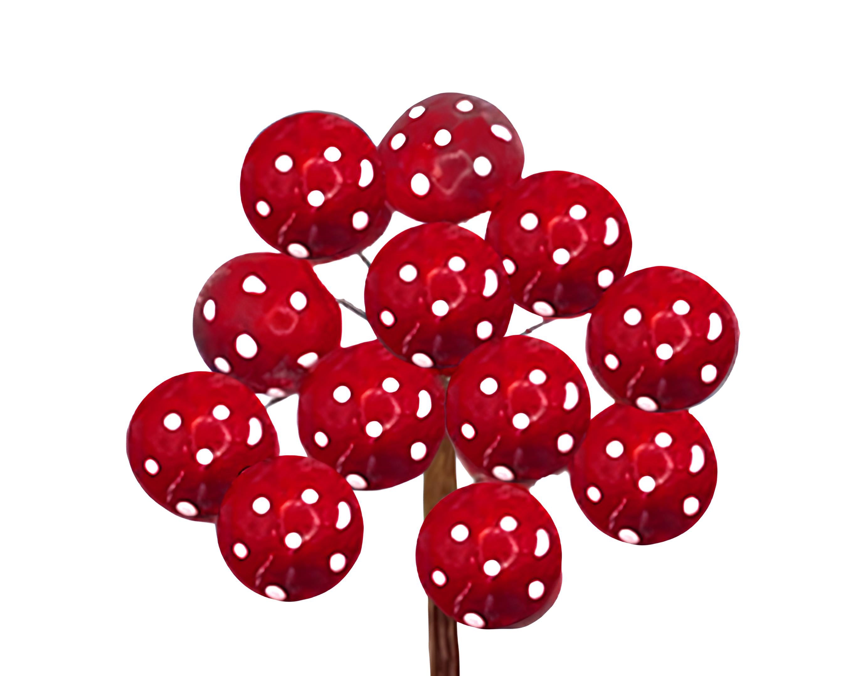 PICK 12 FUNGHETTI ROSSO | Incarto PPL per uova di Pasqua al cioccolato DAGERAF