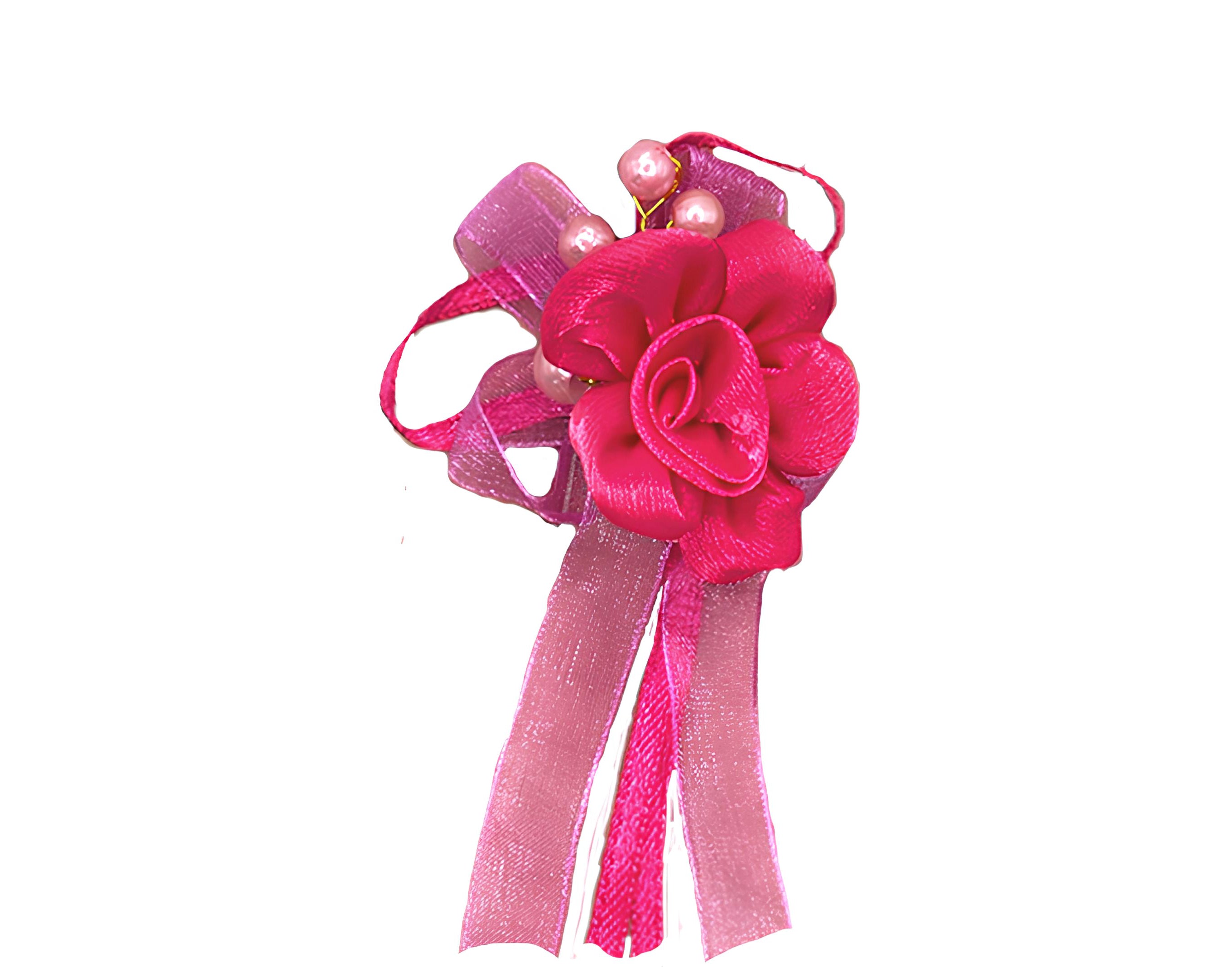 FIORELLINO CON NASTRINO FUCSIA | Incarto PPL per uova di Pasqua al cioccolato DAGERAF