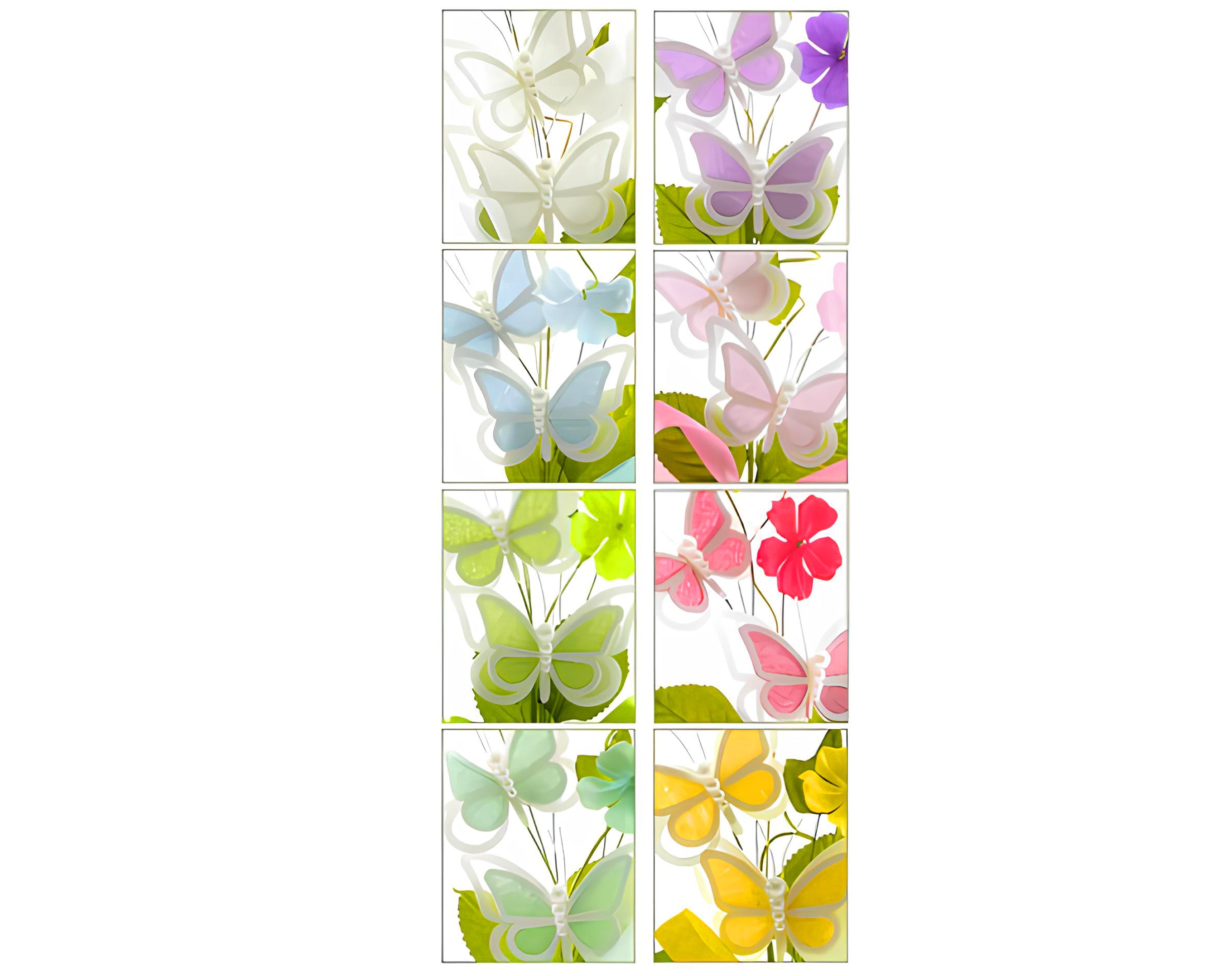 PICK FIORE 24 CM BUTTERFLY 9 COLORI