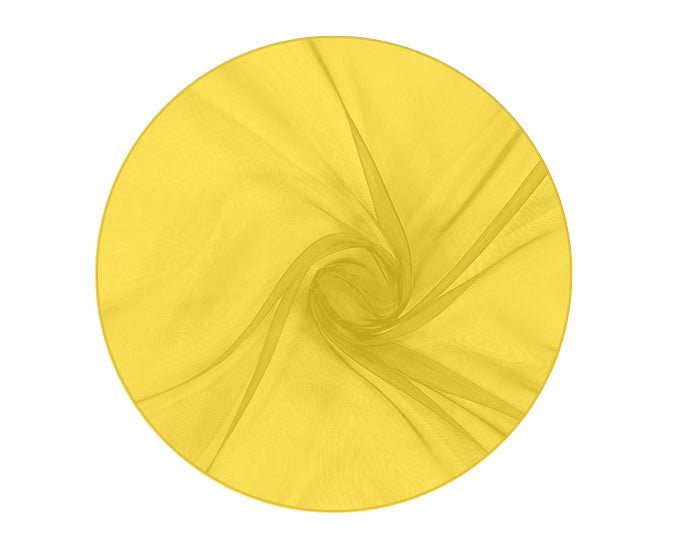 TULLE ORGANZA TONDO D.100 GIALLO | Incarto PPL per uova di Pasqua al cioccolato DAGERAF