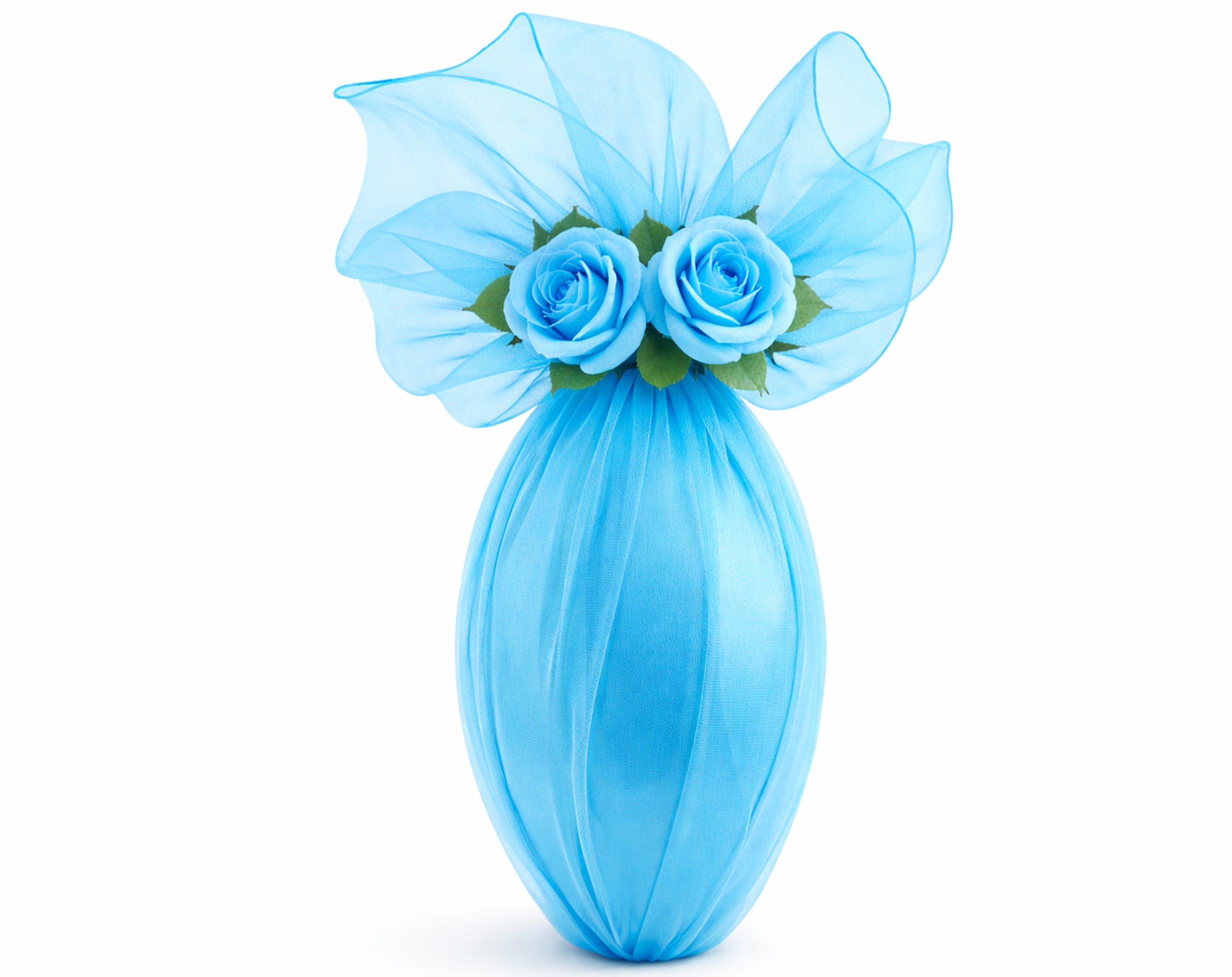 TULLE ORGANZA TONDO D.100 TURCHESE