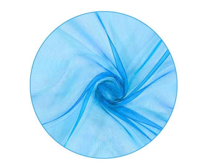 TULLE ORGANZA TONDO D.100 AZZURRO | Incarto PPL per uova di Pasqua al cioccolato DAGERAF