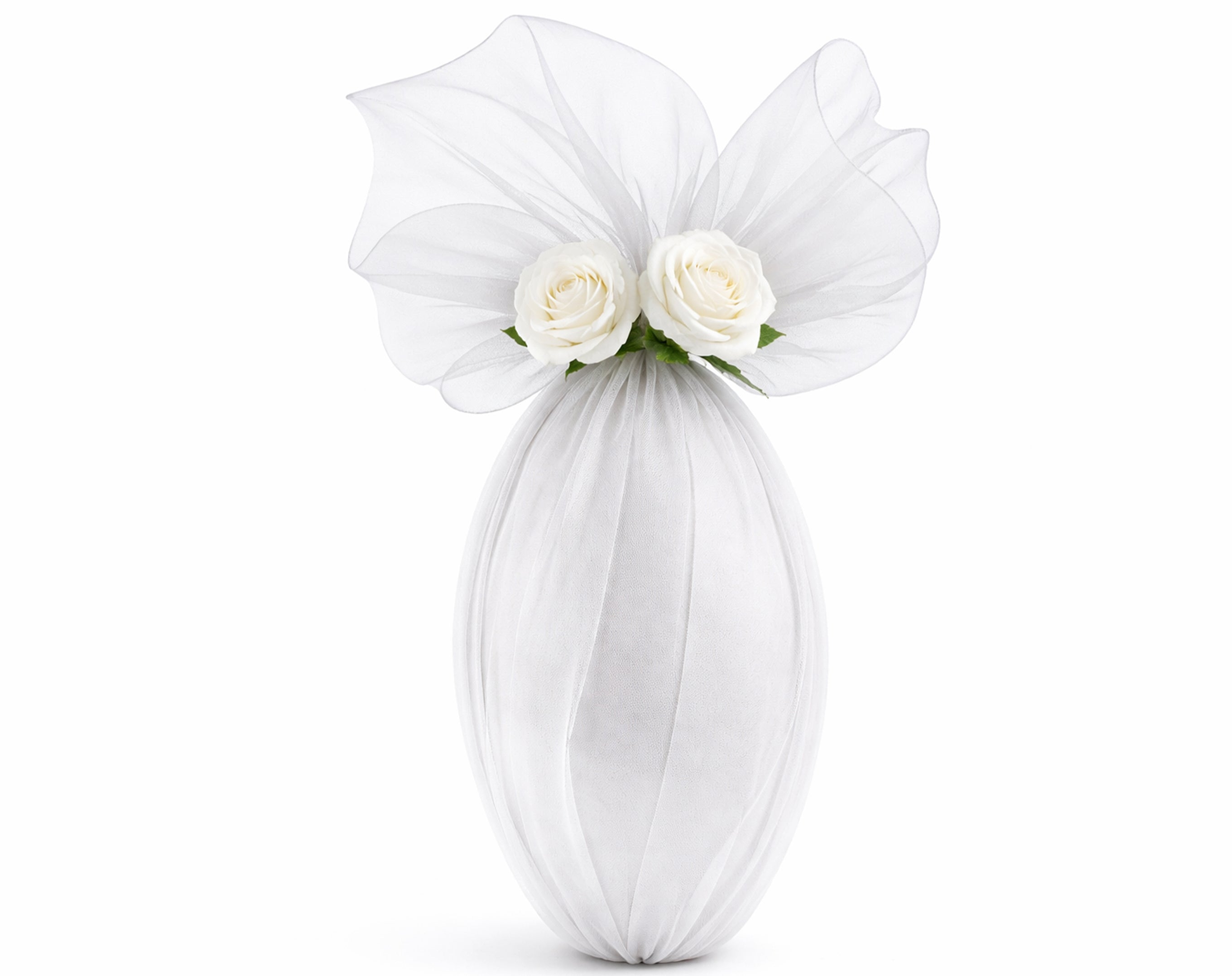 TULLE ORGANZA TONDO D.120 BIANCO