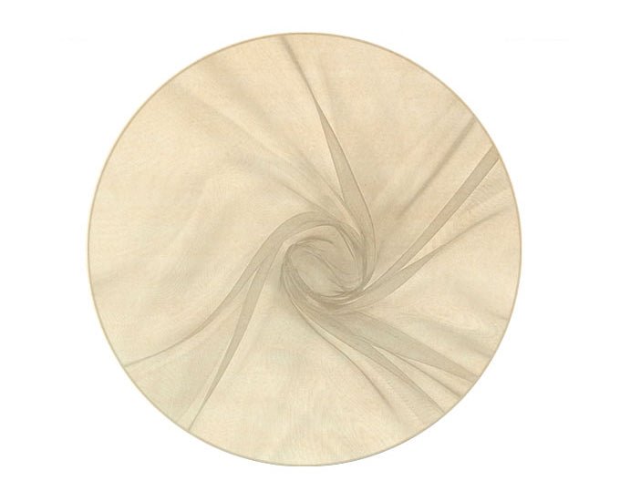 TULLE ORGANZA TONDO D.120 CREMA | Incarto PPL per uova di Pasqua al cioccolato DAGERAF