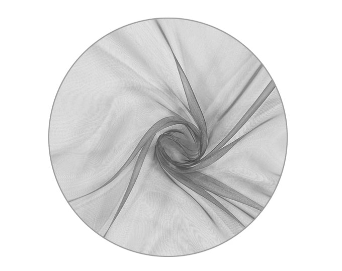 TULLE ORGANZA TONDO D.100 ARGENTO | Incarto PPL per uova di Pasqua al cioccolato DAGERAF
