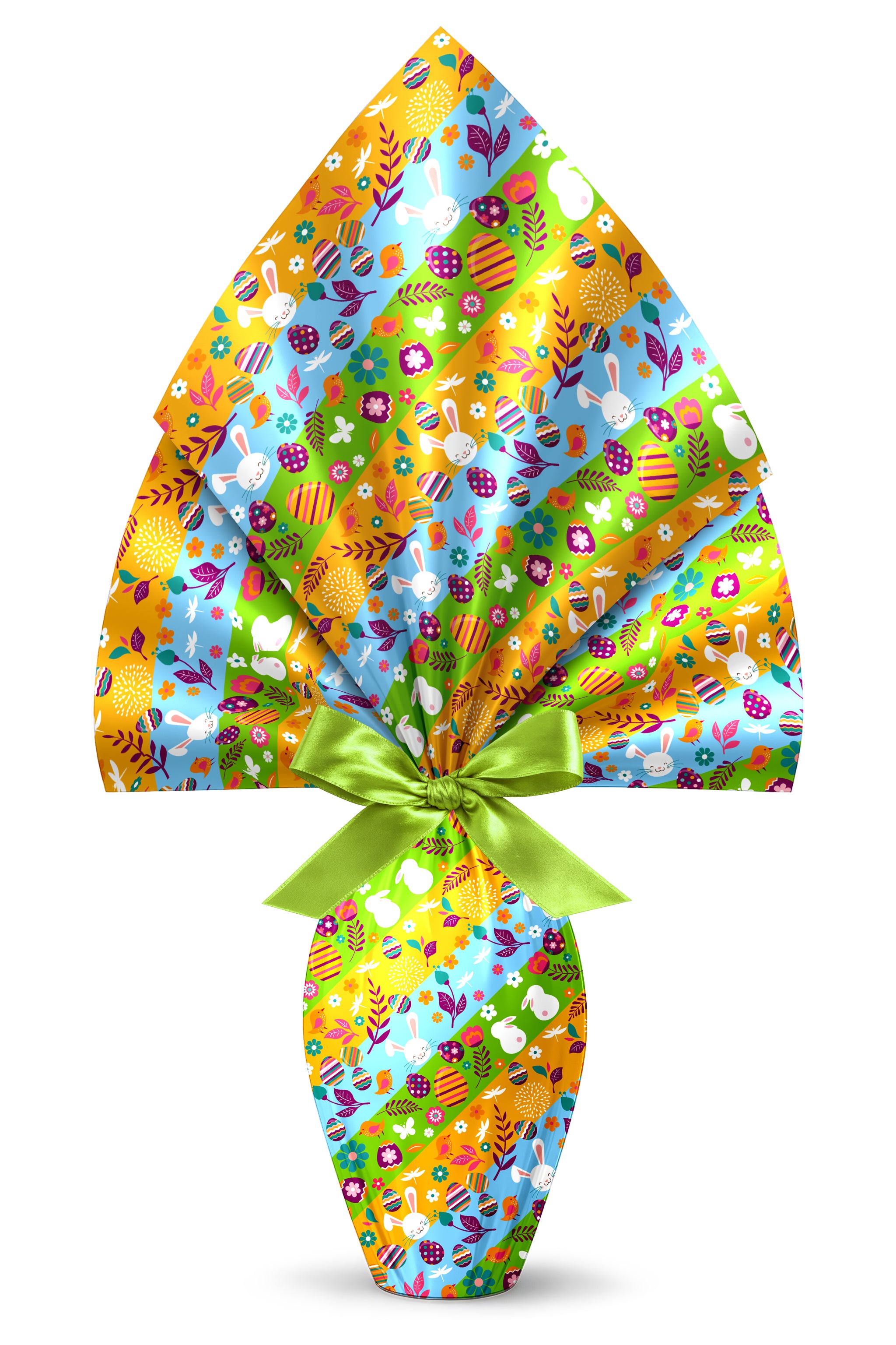 INCARTO PER UOVA DI PASQUA PPL 140X140 METALLIZZATO OGLIO AZZURRO