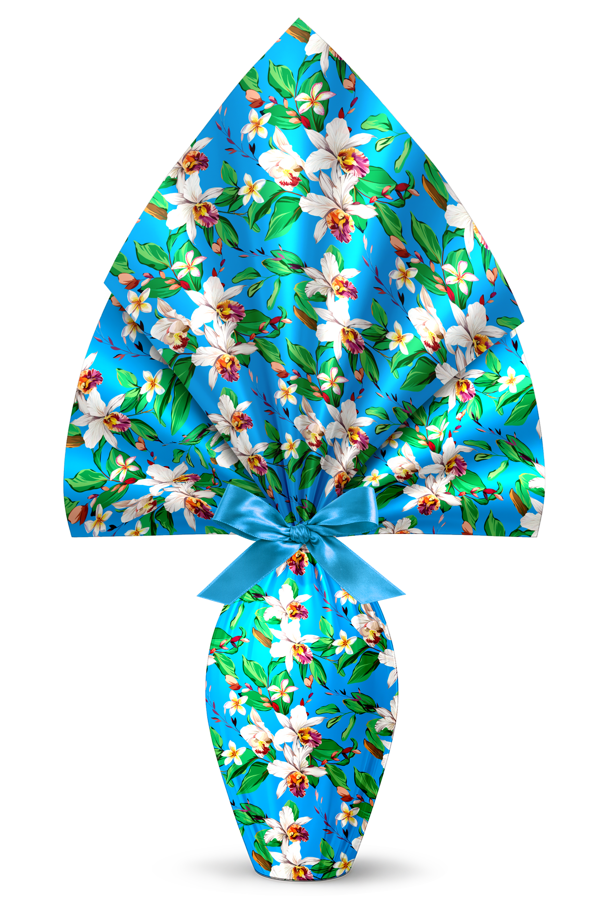 INCARTO PER UOVA DI PASQUA PPL 180X180 METALLIZZATO SECCHIA AZZURRO