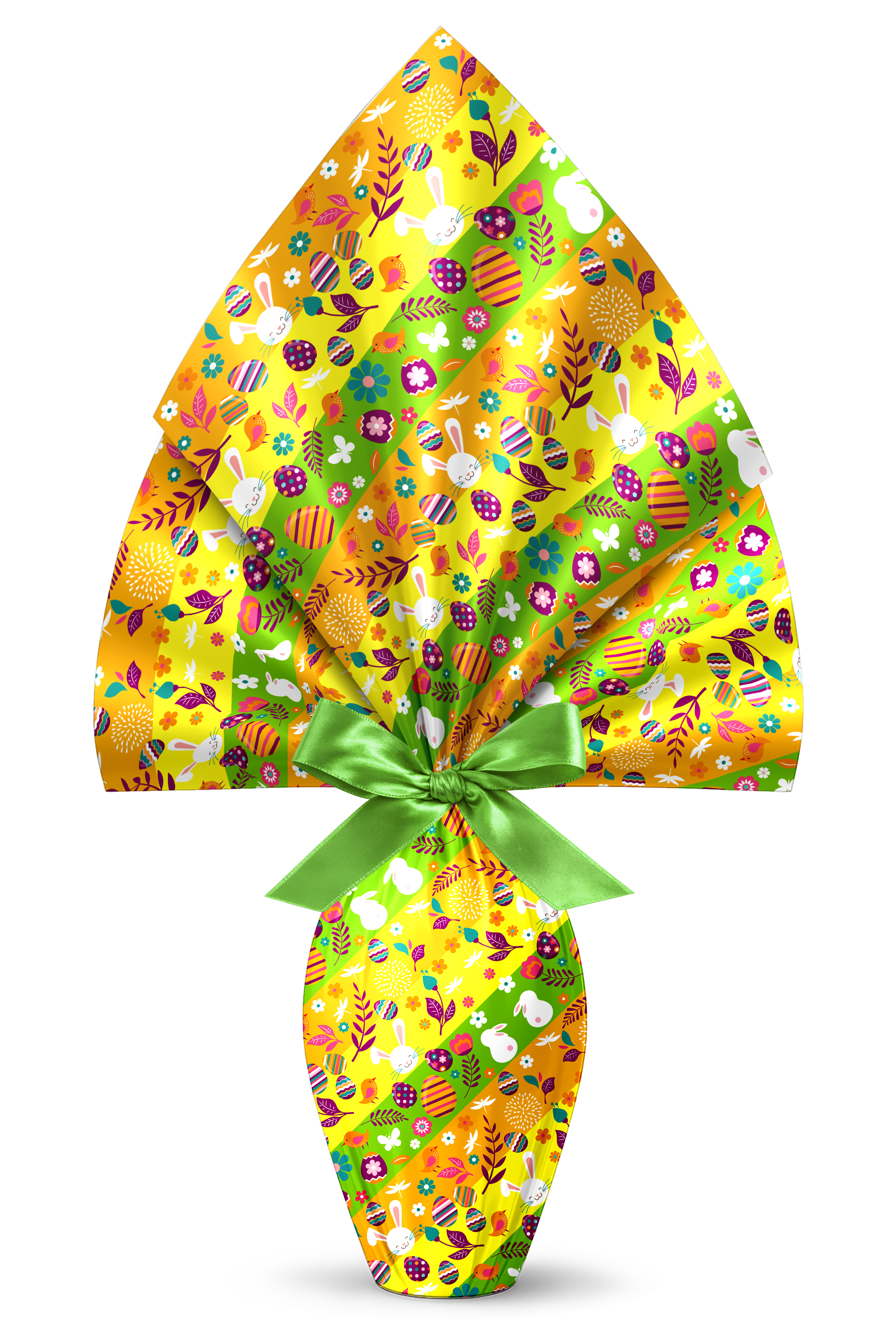 INCARTO PER UOVA DI PASQUA PPL 140X140 METALLIZZATO OGLIO GIALLO
