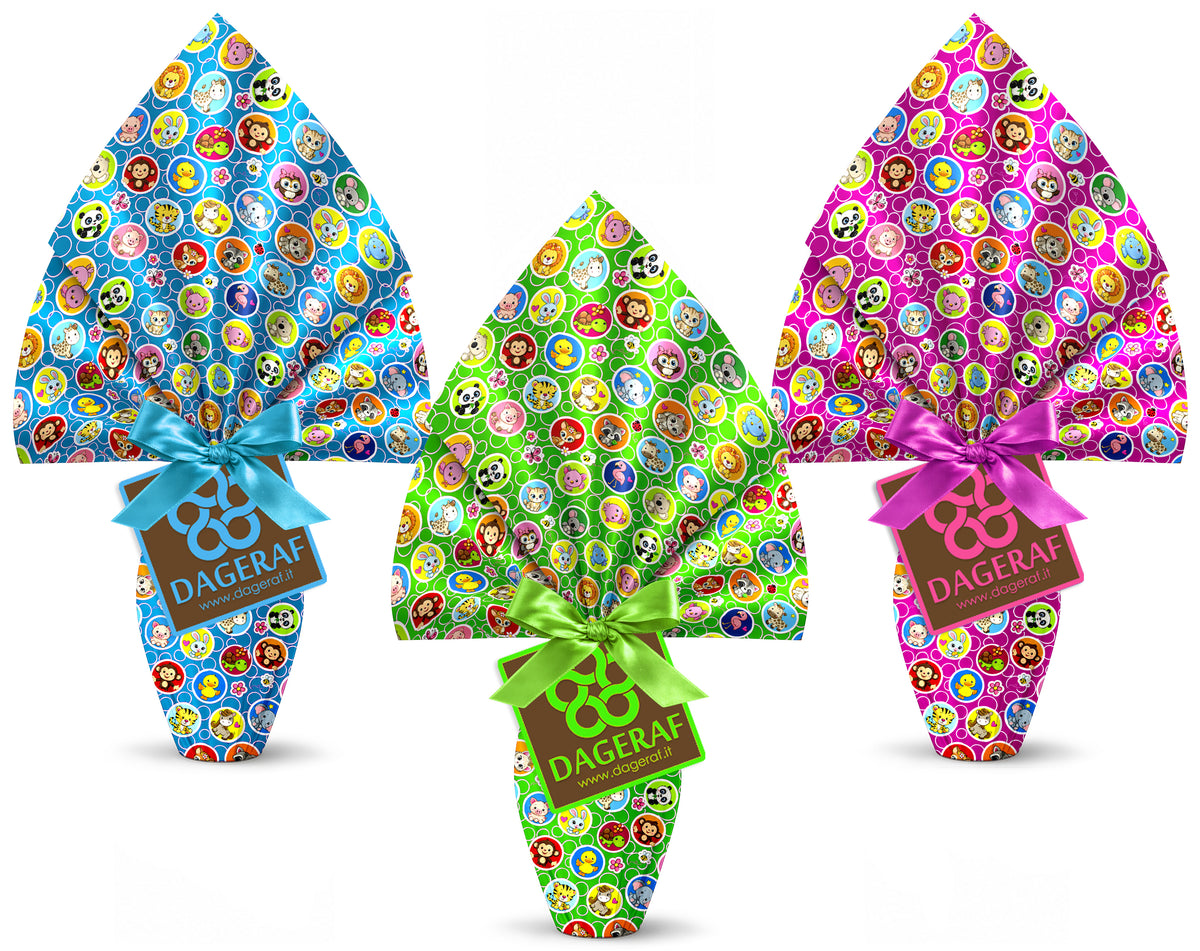 Papel para envolver huevos de Pascua PPL de 0,90 x 0,90, 3 colores surtidos, Ponza
