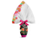 INCARTO PPL 070X070 TRASPARENTE FLOWER  FUCSIA