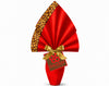 EMBALLAGE POUR ŒUFS DE PÂQUES PPL 100X100 MÉTALLISÉ NOISETTE ROUGE