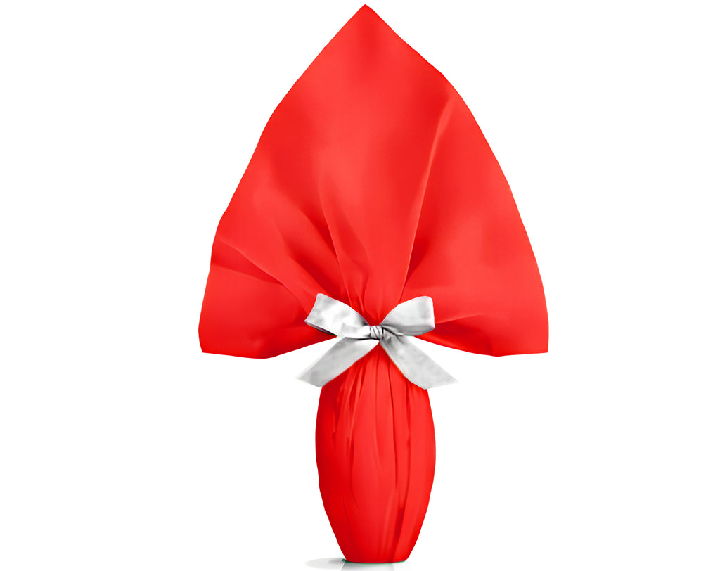 EMBALLAGE POUR ŒUFS DE PÂQUES PPL 100X100 NACRÉ COULEUR UNIE ROUGE