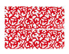 INCARTO PPL 080X080 TRASPARENTE ARABESQUE ROSSO