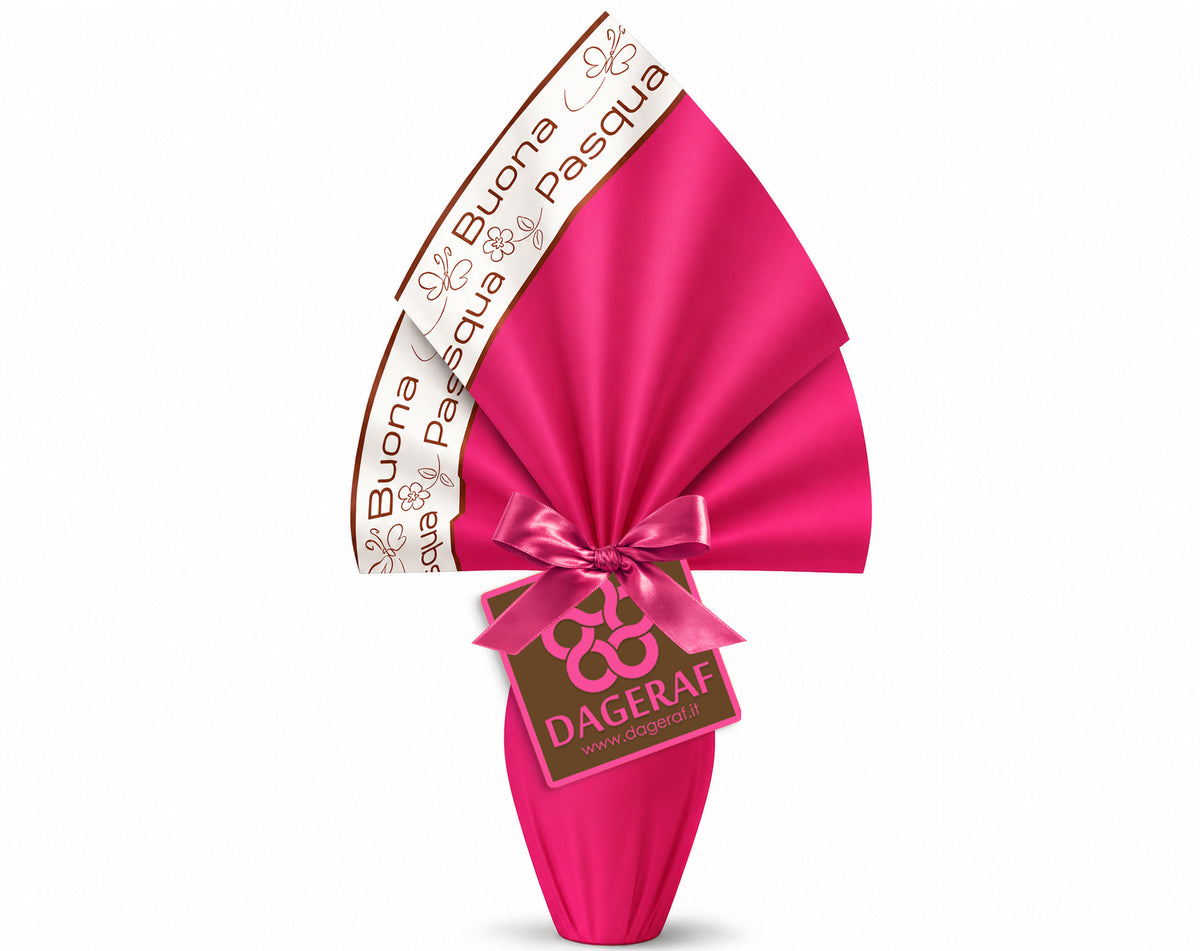 OSTER-GESCHENKPAPIER PPL 080X080 PERLMUTT FROHE OSTERN FUCHSIA