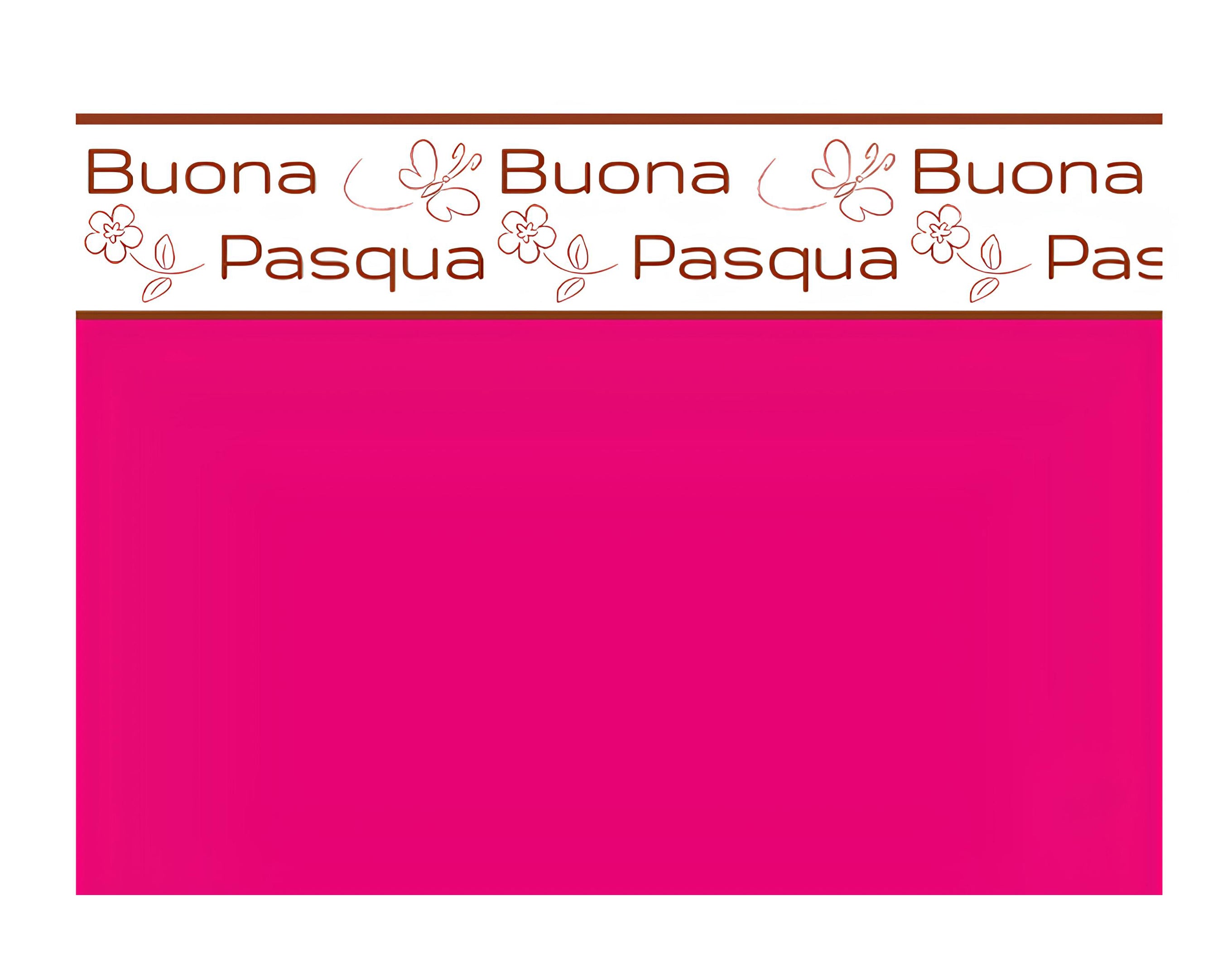 INCARTO PPL 100X100 PERLATO BUONA PASQUA FUCSIA