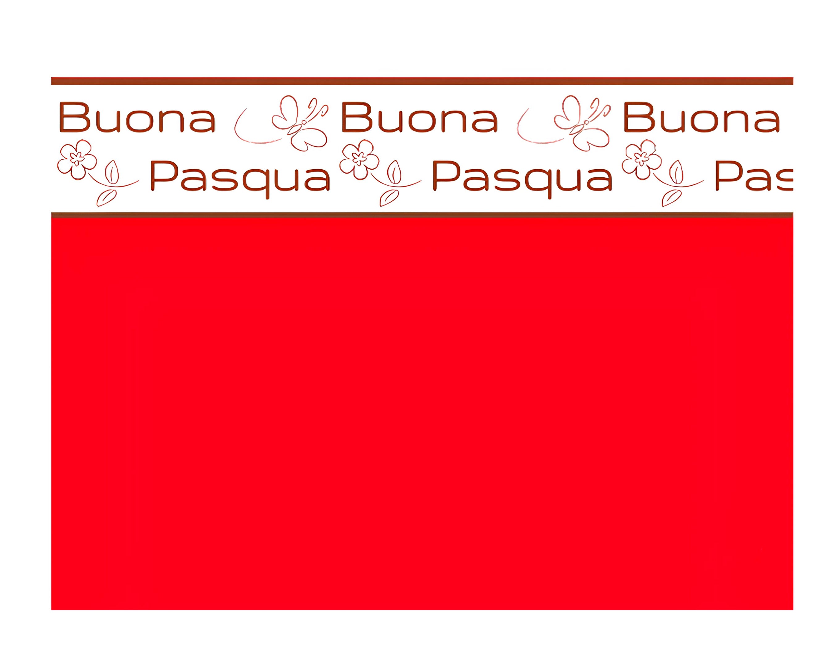 INCARTO PPL 110X110 PERLATO BUONA PASQUA ROSSO