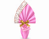 EMBALLAGE POUR ŒUFS DE PÂQUES PPL 110X110 NACRÉ BONNE PÂQUES ROSE