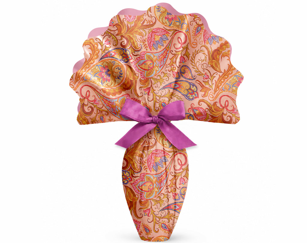 PPL ROND 100 DENTELÉ BICOLORE PAISLEY ROSE