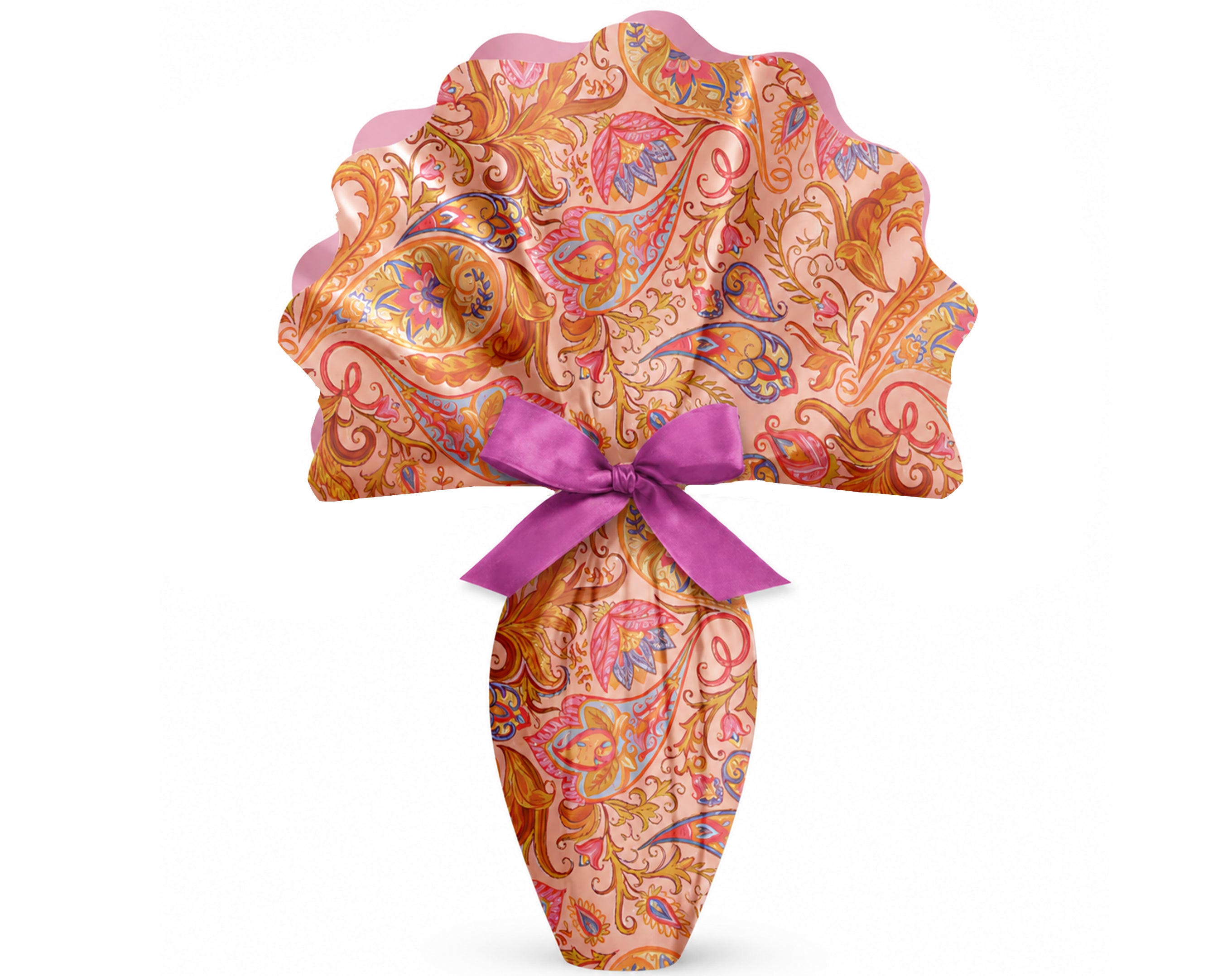 PPL ROND 100 DENTELÉ BICOLORE PAISLEY ROSE