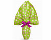 EMBALLAGE POUR ŒUFS DE PÂQUES PPL 100X100 LUXE DOUBLE FACE SPHÈRES VERT
