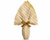EMBALLAGE POUR ŒUFS DE PÂQUES PPL 100X100 LUXE BICOLORE TUILES ÉCRU