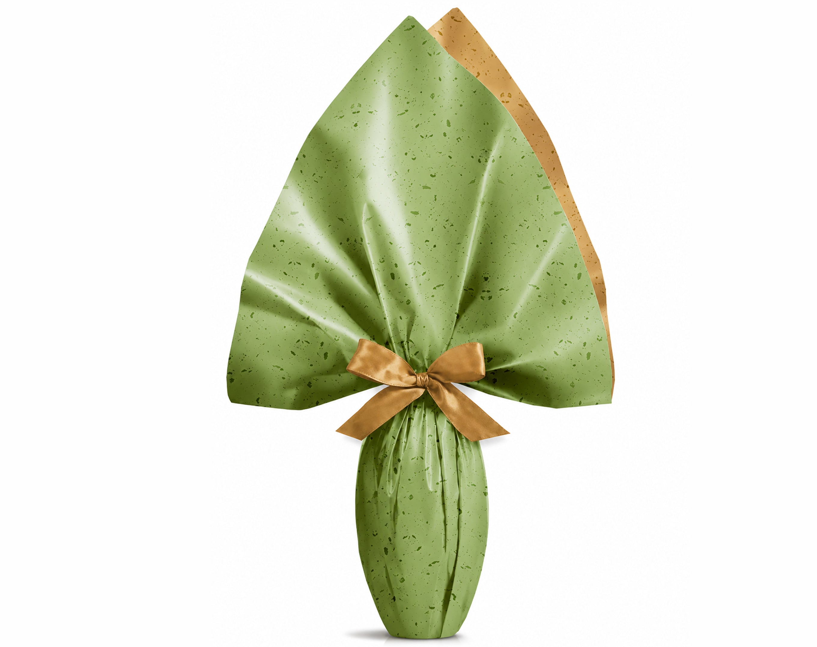 ENVOLTORIO DE HUEVOS DE PASCUA PPL 100X100 PAPEL KRAFT VERDE BICOLOR