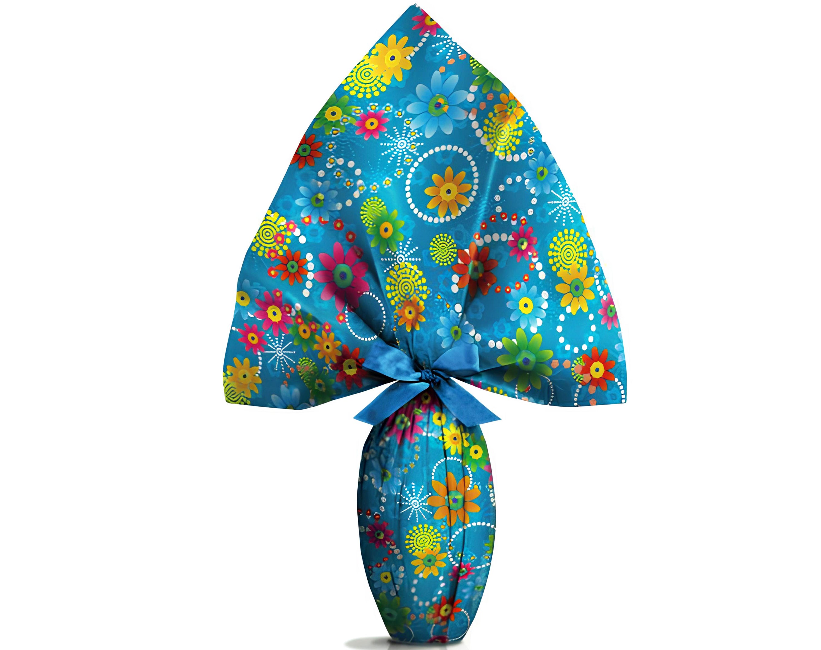 INCARTO PER UOVA DI PASQUA PPL 160X160 METALLIZZATO PROCIDA BLU