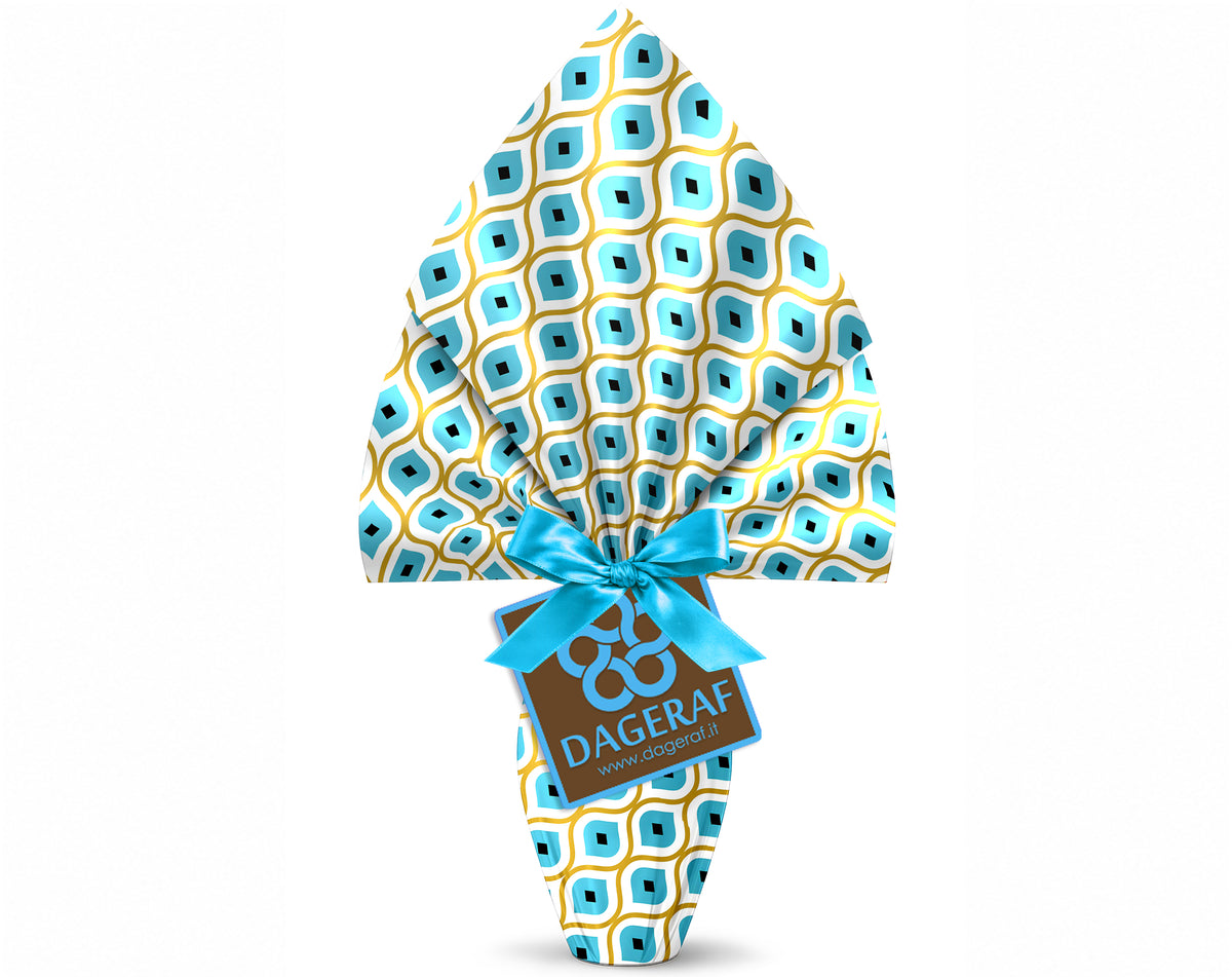 ENVOLTORIO DE HUEVOS DE PASCUA PPL 090X090 AZUL PERLADO CLÁSICO