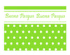 INCARTO PER UOVA DI PASQUA PPL 100X100 PERLATO POIS VERDE BUONA PASQUA
