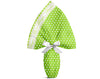 INCARTO PER UOVA DI PASQUA PPL 100X100 PERLATO POIS VERDE BUONA PASQUA