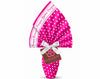 INCARTO PER UOVA DI PASQUA PPL 090X090 PERLATO POIS FUCSIA BUONA PASQUA