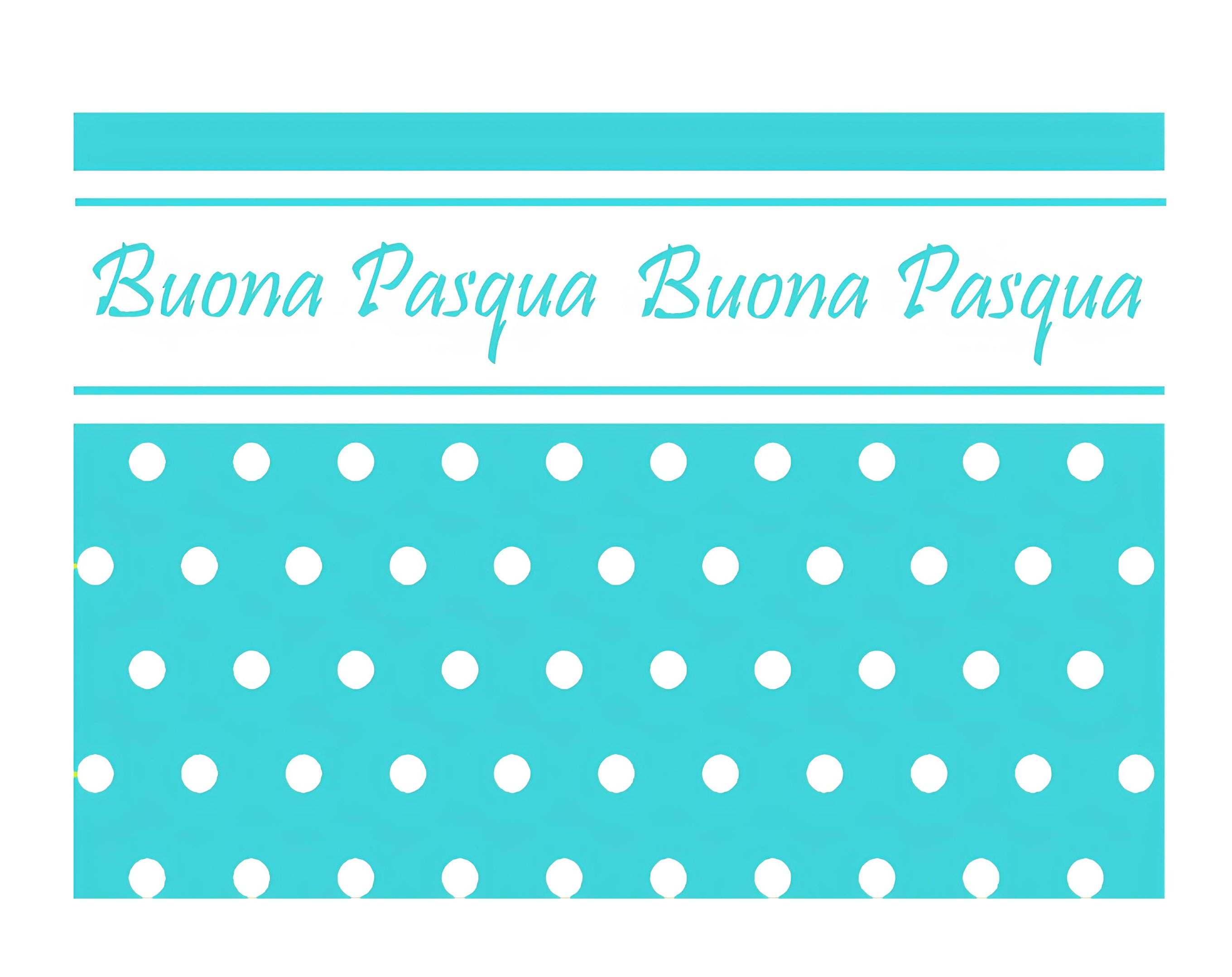 INCARTO PPL 100X100 PERLATO POIS TIFFANY BUONA PASQUA