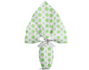 PAPIER D'EMBALLAGE POUR ŒUFS DE PÂQUES PPL 100X100 NACRÉ POIS VERT