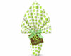 INCARTO PER UOVA DI PASQUA PPL 090X090 PERLATO POIS VERDE