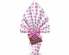 EMBALLAGE POUR ŒUFS DE PÂQUES PPL 100X100 NACRÉ POIS LILA