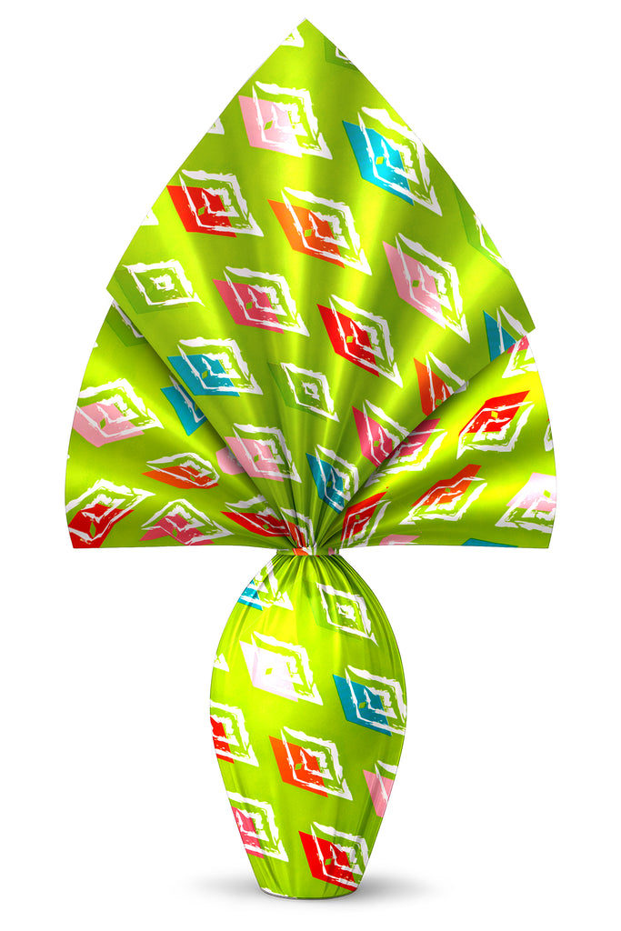 INCARTO PER UOVA DI PASQUA PPL 100X100 PERLATO AQUILONI VERDE