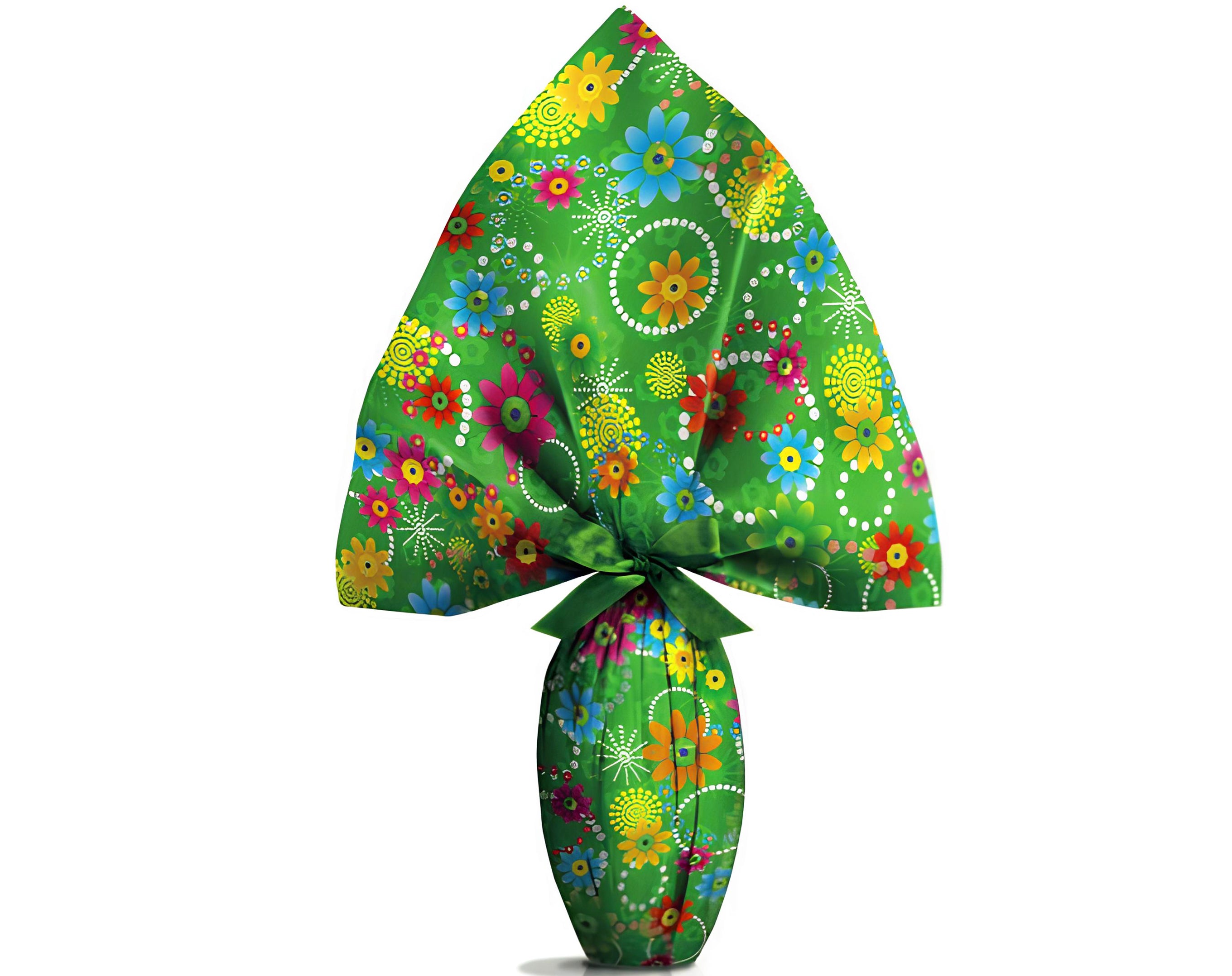 INCARTO PER UOVA DI PASQUA PPL 200X200 METALLIZZATO PROCIDA VERDE