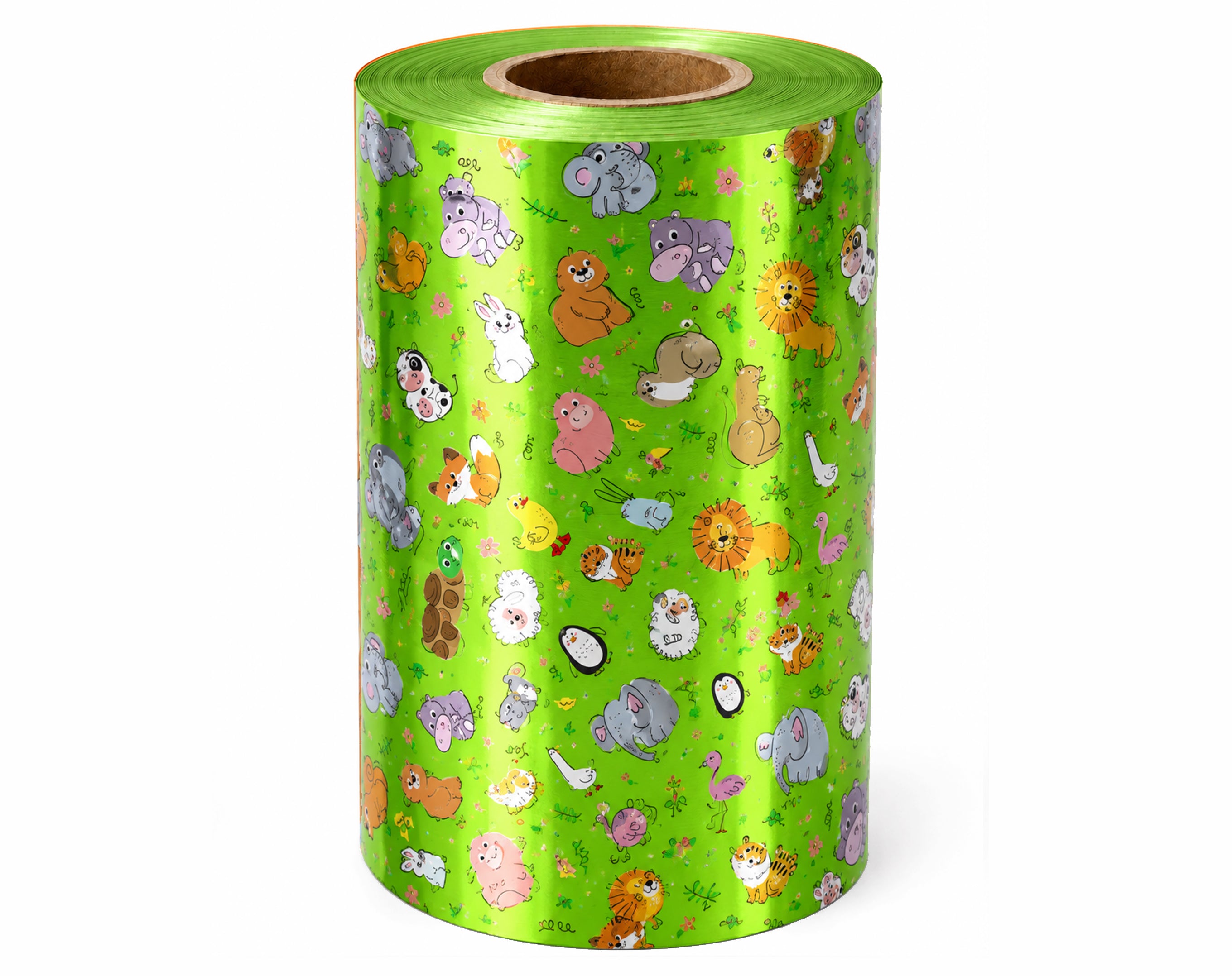 INCARTO IN BOBINA PER UOVA DI PASQUA PPL ALTEZZA 90 METALLIZZATO NOCE VERDE
