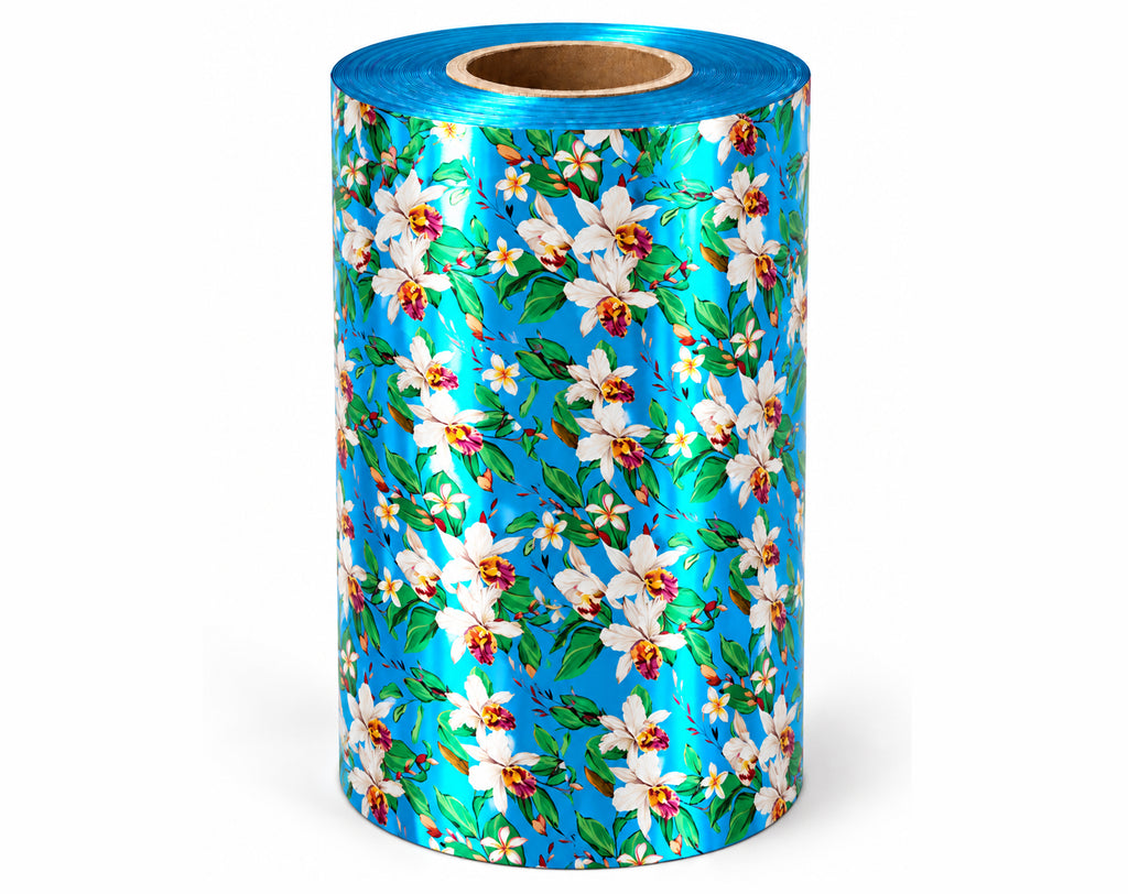 INCARTO IN BOBINA PER UOVA DI PASQUA PPL ALTEZZA 120 METALLIZZATO SECCHIA AZZURRO