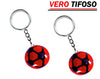 PORTACHIAVE PALLONE ROSSO NERO