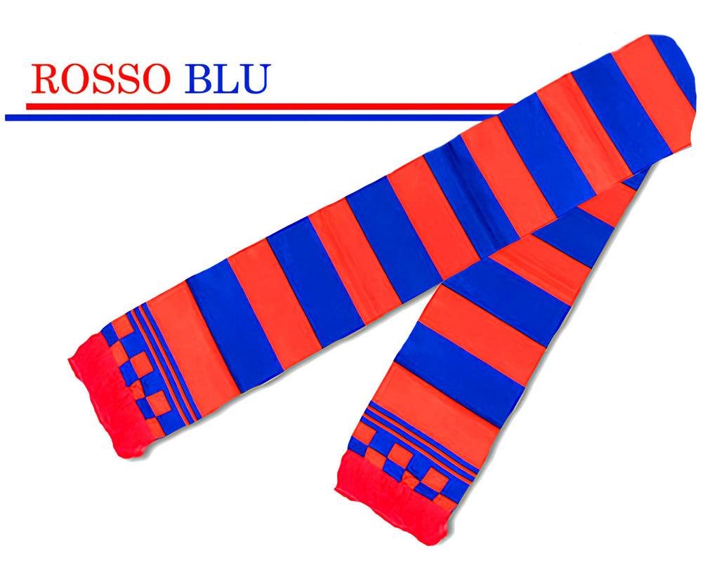 SCIARPA POLIESTERE ROSSO BLU