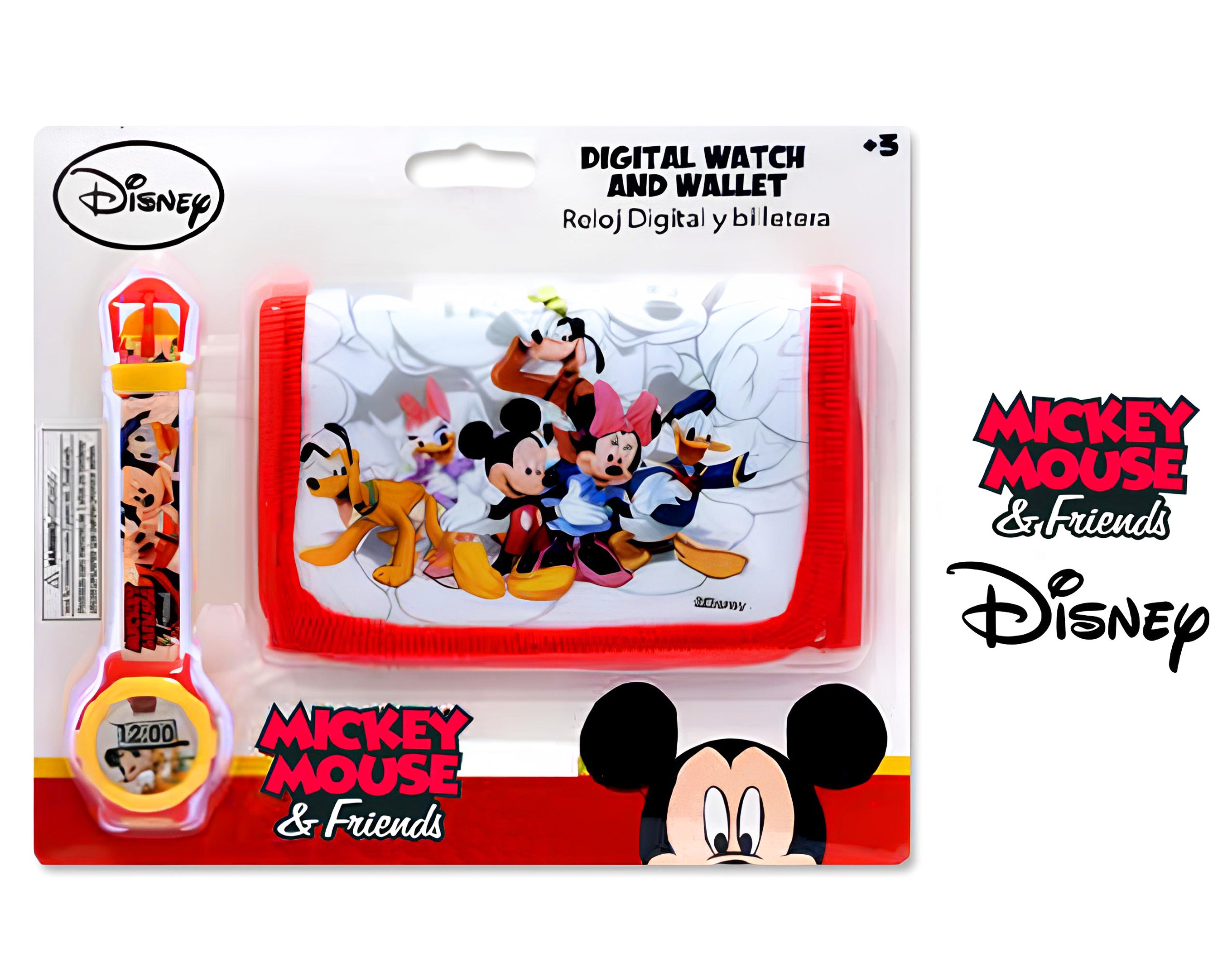 SET PORTAFOGLIO CON OROLOGIO MICKEY MOUSE