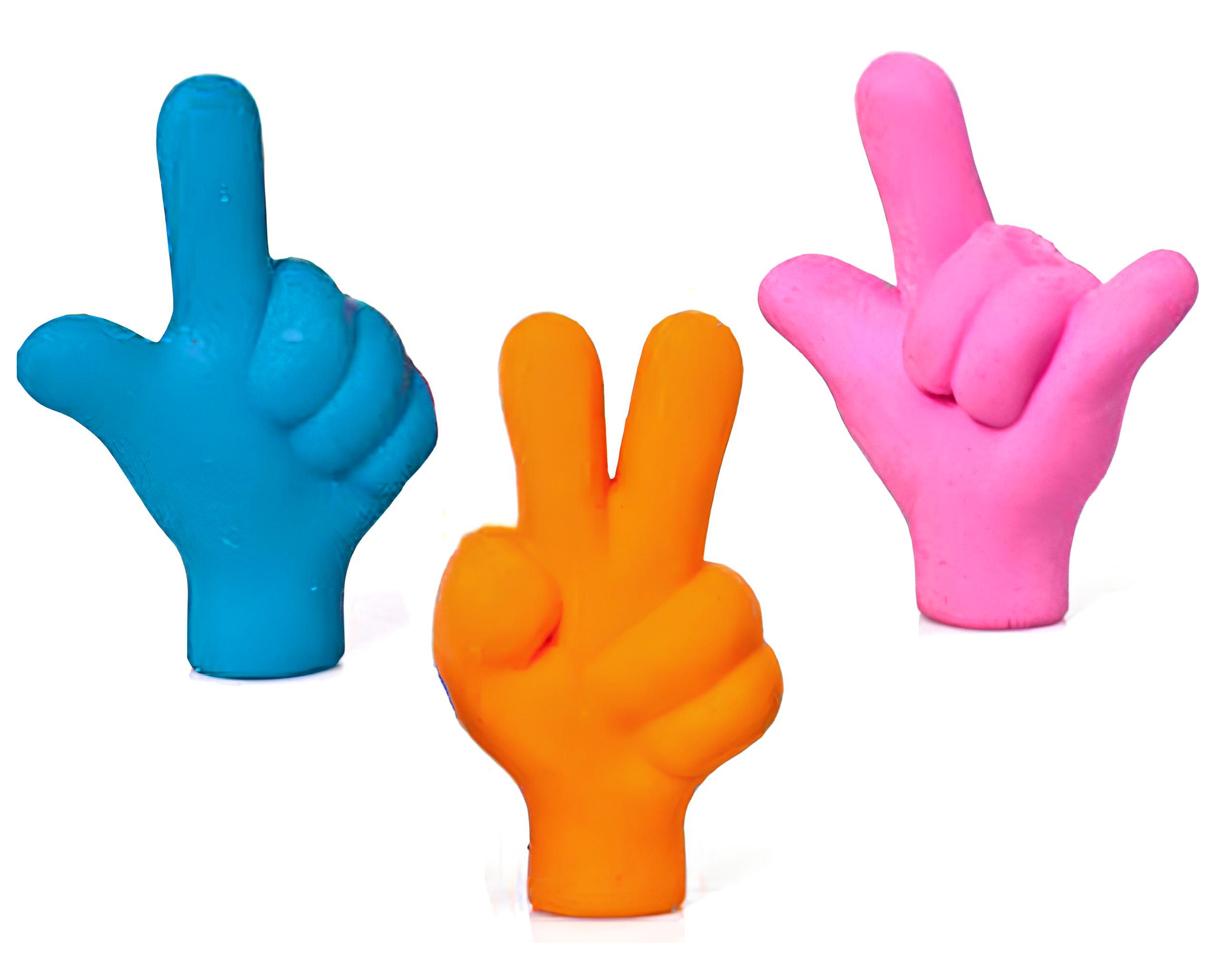 Gomma copri matita da cancellare a forma di mano | Sorpresa ideale per uova di pasqua bambini