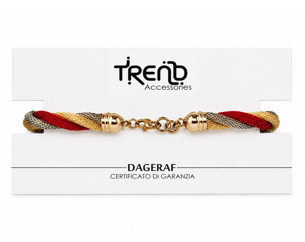 BRACELET TRESSÉ EN OR SUR CARTE | Surprise pour œufs de Pâques