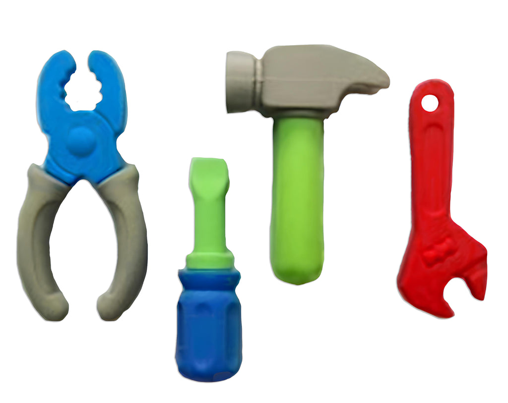 Gomma da cancellare a forma di attrezzi da lavoro | Sorpresa ideale per uova di pasqua bambini